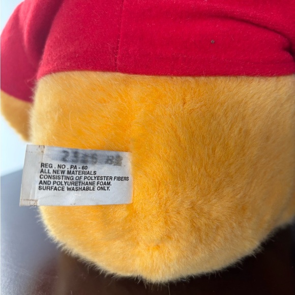 Mattel Winnie the Pooh Teddy Bear With Honey Pot Stuffed Animal Plush 1994 *READ - Picture 6 of 11